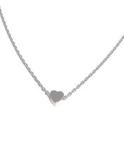 Load image into Gallery viewer, Necklace | Mini Silver Heart - Cat &amp; Nat BFF Necklace
