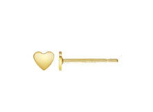 Load image into Gallery viewer, 14kt gold filled itty bitty heart studs - Links and Locks Designs
