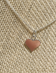 Necklace | Sterling Silver Flat Heart