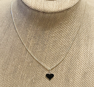 Necklace | Sterling Silver Flat Heart