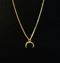 Load image into Gallery viewer, Necklace | Half Caste Moon Necklace (Tori Spellings actual necklace)
