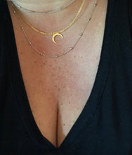 Load image into Gallery viewer, Necklace | Half Caste Moon Necklace (Tori Spellings actual necklace)
